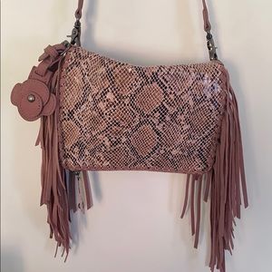 Blush Snakeskin Bag